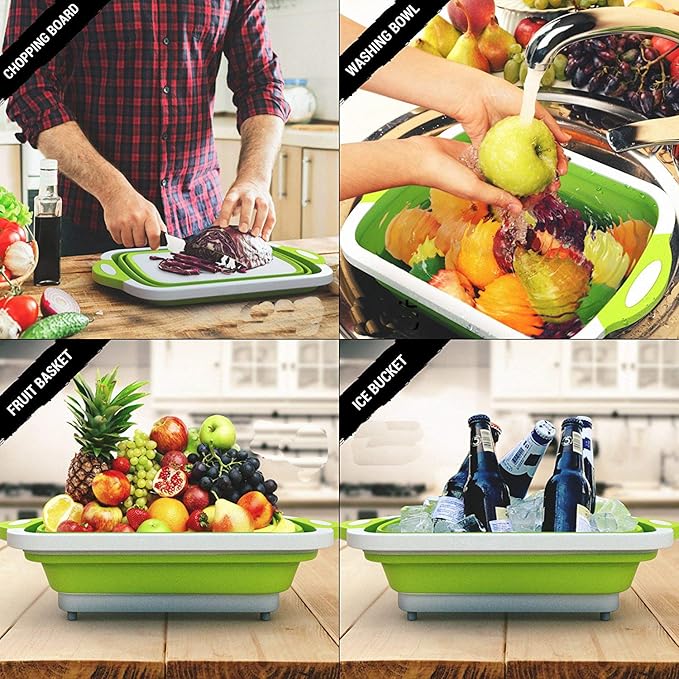 🍗🥗BBQ & Meal Prep Tub | Collapsible Prep Tub🍖🏕️
