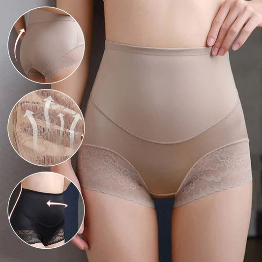 Libiyi-High Waist No Trace Tummy Tuck Panties