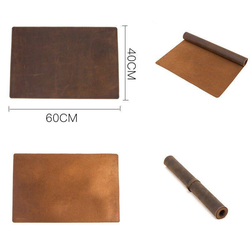 Genuine Leather Extended Desk Pad 23"