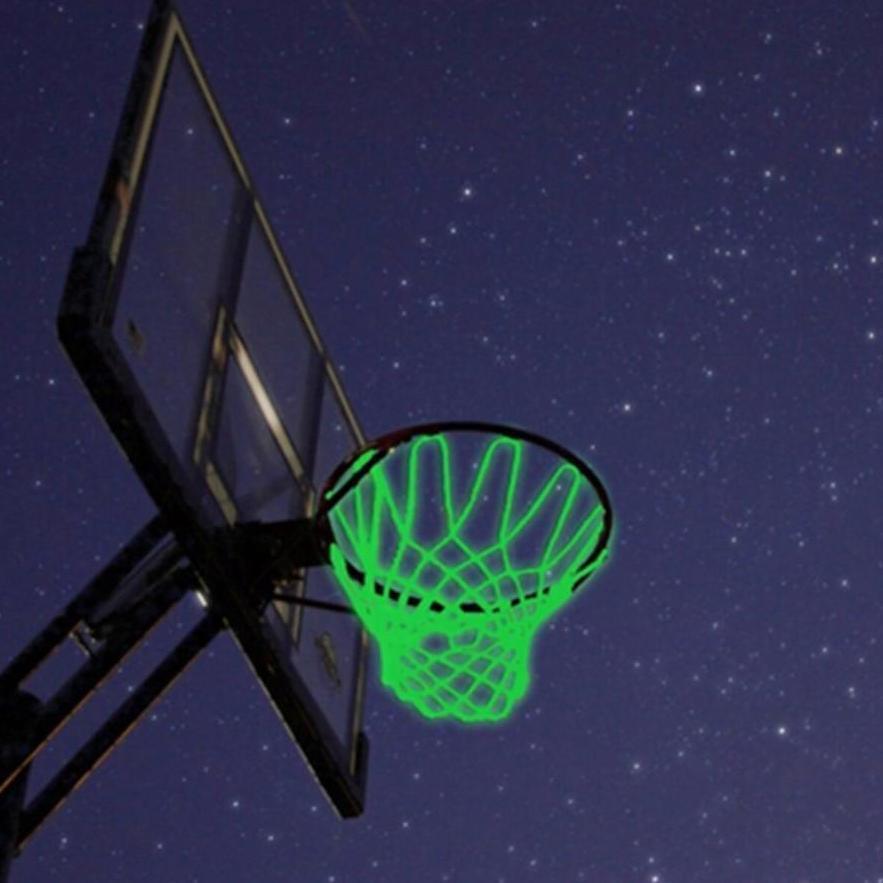 Glow In The Dark Bright LED Basketball + Luminous Net Set