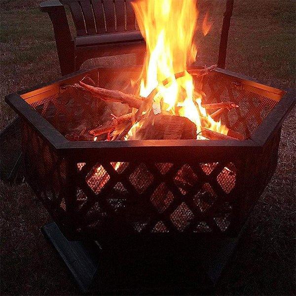 Hex Shaped Fire Pits For Wood