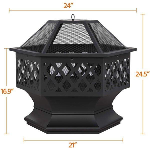 Hex Shaped Fire Pits For Wood