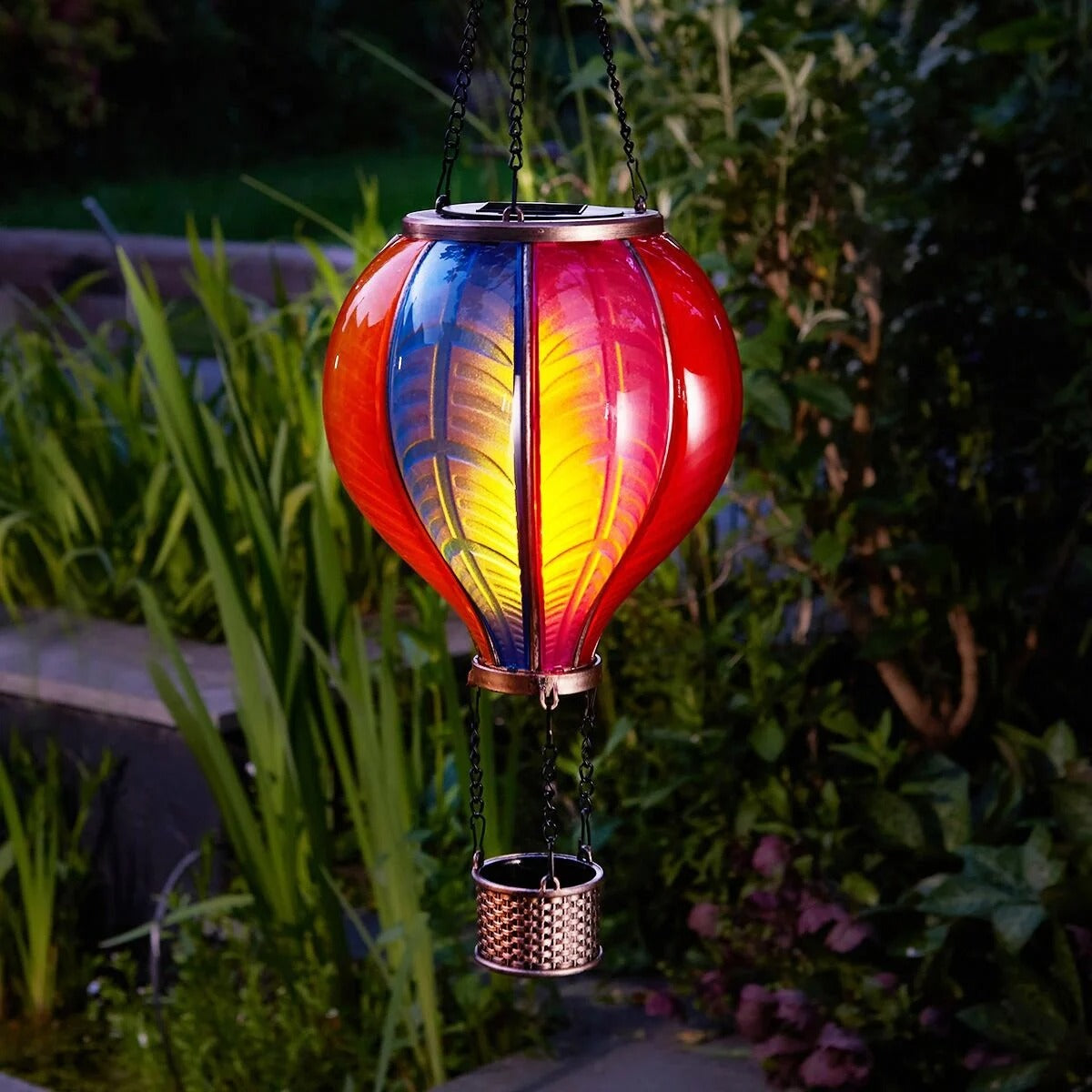 Solar Hanging Rainbow Balloon Lantern