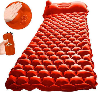 Inflatable Sleeping Mat With Pillow