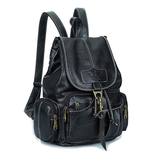 Leather Casual Backpacks Vintage Style