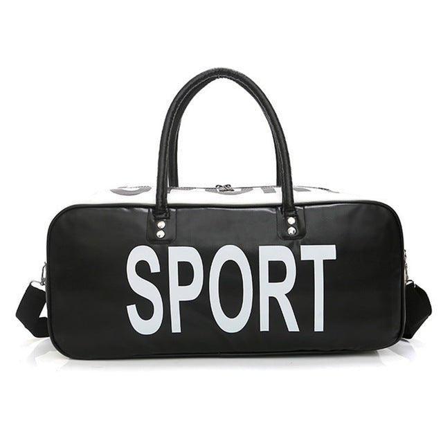 Leather Gym Bag Women Men