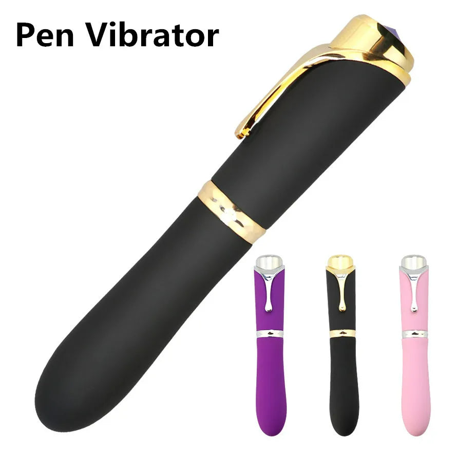 Lurevibe 10 Speed Pen-shaped G-spot Vibrating Dildo Magic Massager