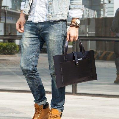 Mens Leather Laptop Bag For Macbook pro 15.6"