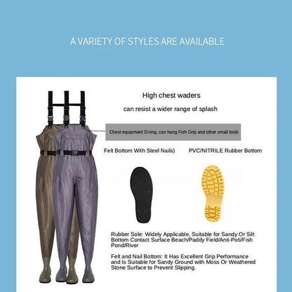 Nylon Oxford Fishing Waders