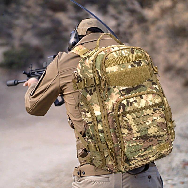 Outdoor 1000D Laser Cutting Molle Camo Traving Backpack