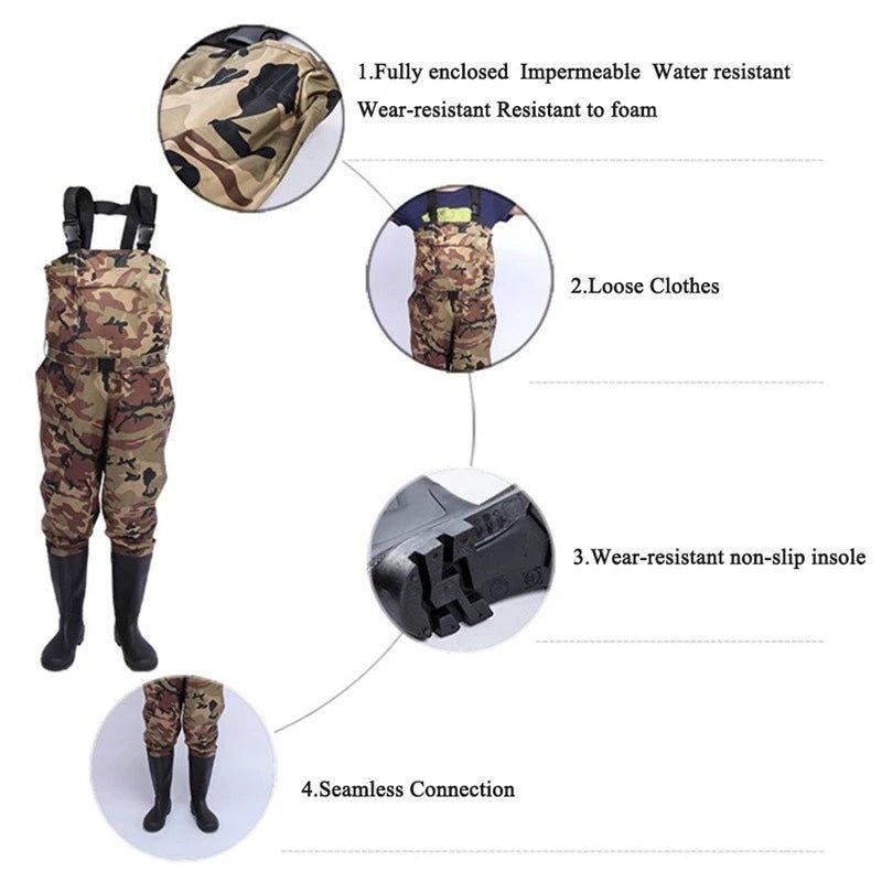 Outdoor Camouflage Chest Waders