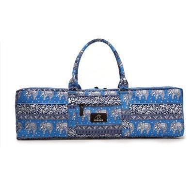 Patterned Canvas Yoga Mat Duffle Bag with Pocket