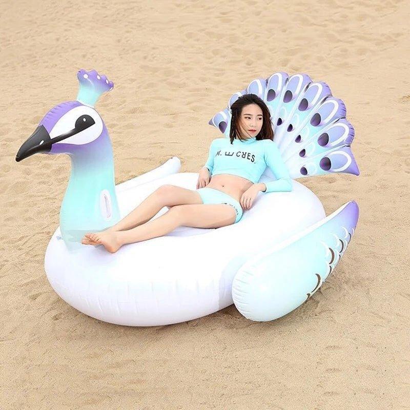 Peacock Inflatable Pool Float Lounger