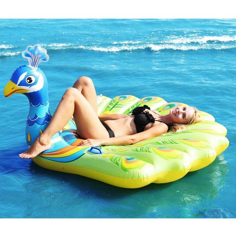 Peacock Inflatable Pool Float Raft