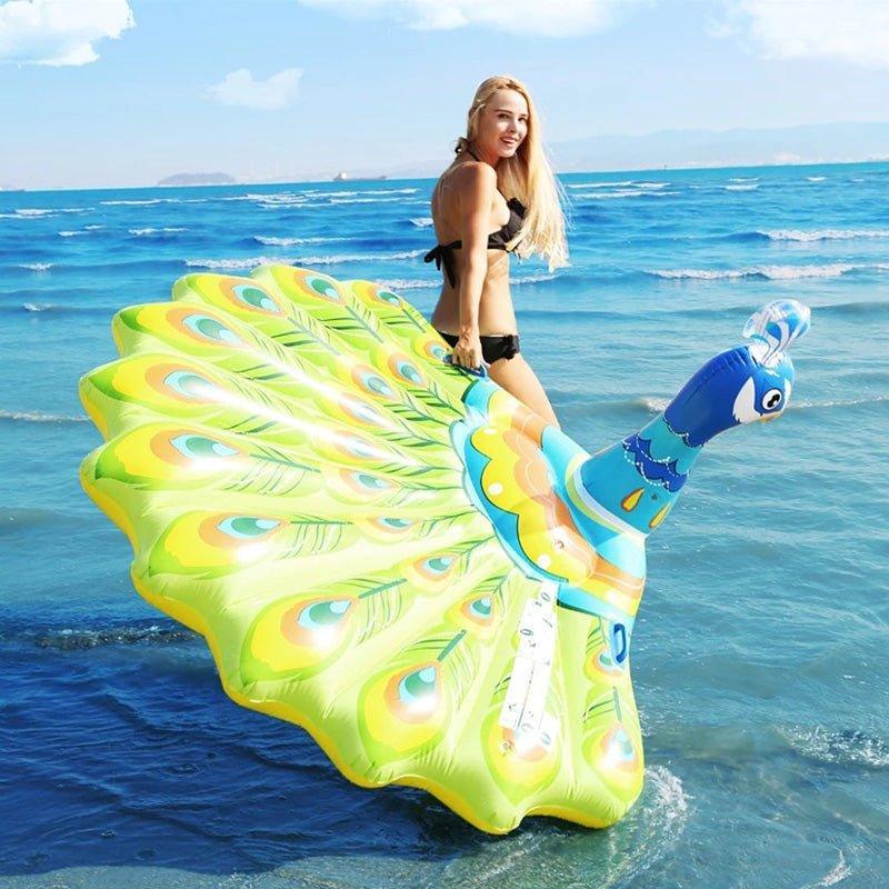 Peacock Inflatable Pool Float Raft