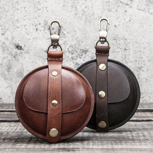 Portable Cowhide Leather Case for Airpods Pro