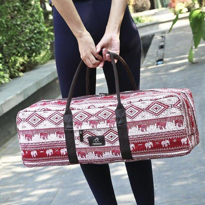 Red Floral Gym Bag