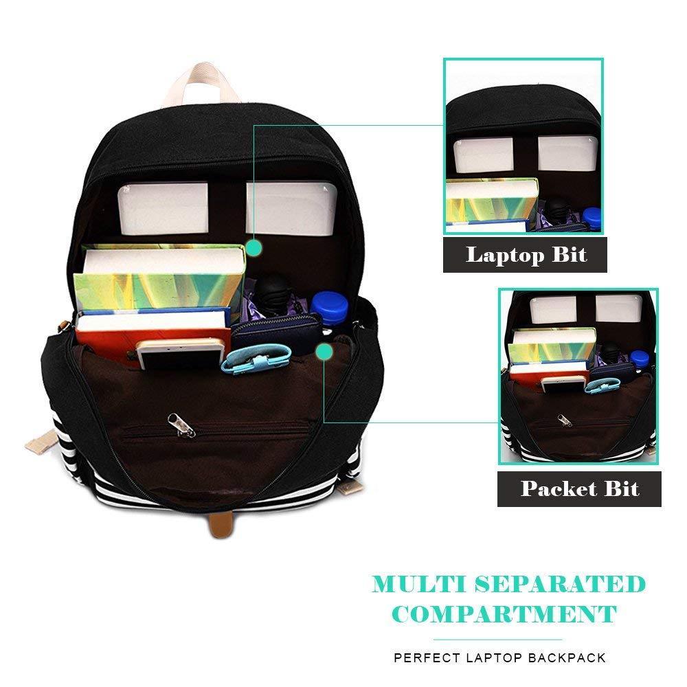 School Backpacks for Women with USB Port and Rain Cover