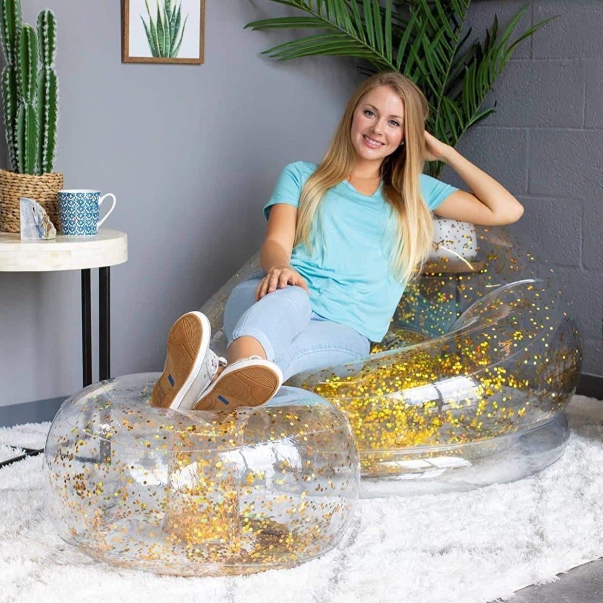 Sequin Inflatable Sofa Couch