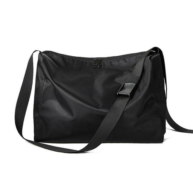 Simple Black Fitness Travel Large Capacity Shoulder Bag