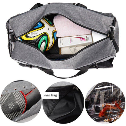 Sports Duffle Bags with Shoes Compartment for Men&Women