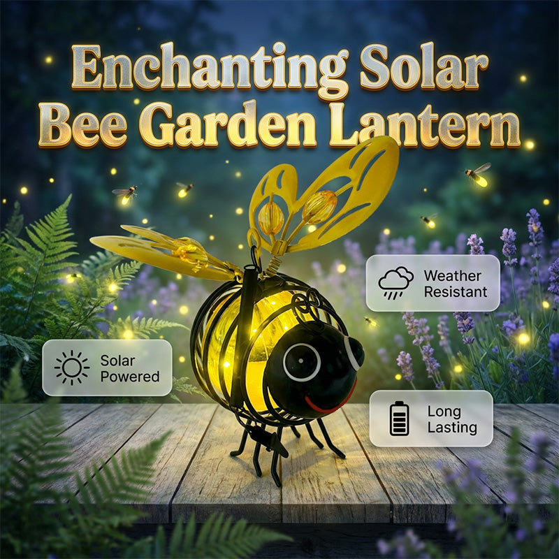 Solar Hanging Bee Garden Light