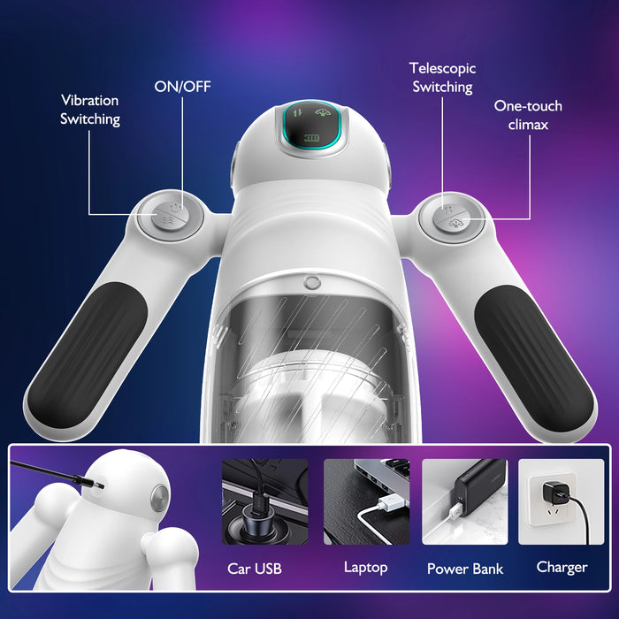 Bella Bot Robot Telescopic Vibrating Male Penis Stroker