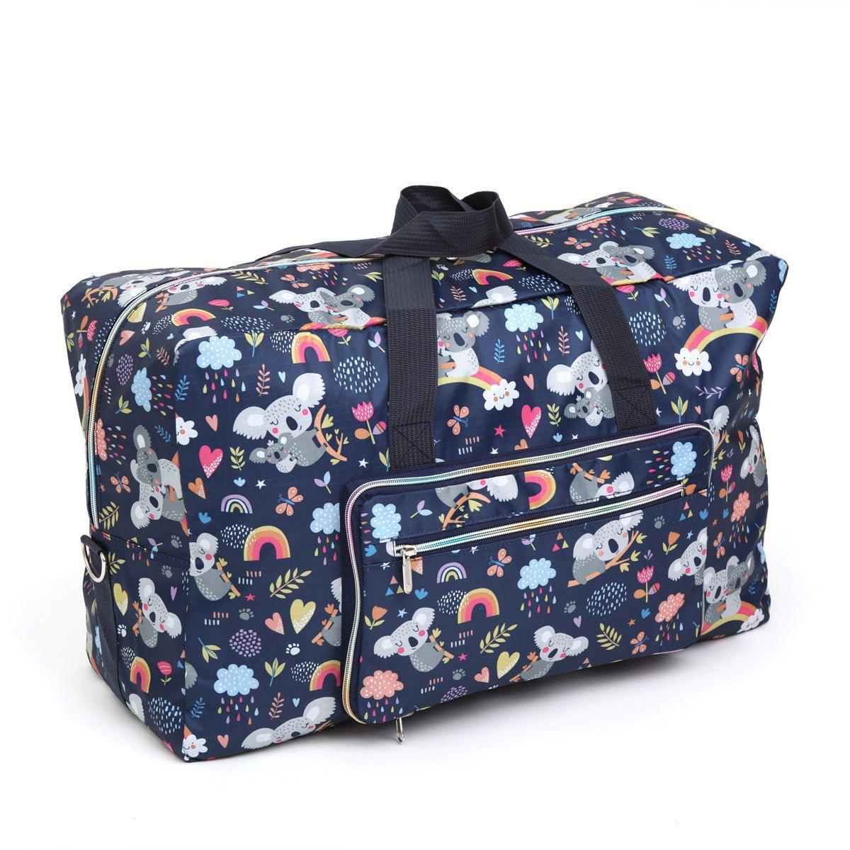 Travel Duffel Bag Foldable Floral Large Capacity