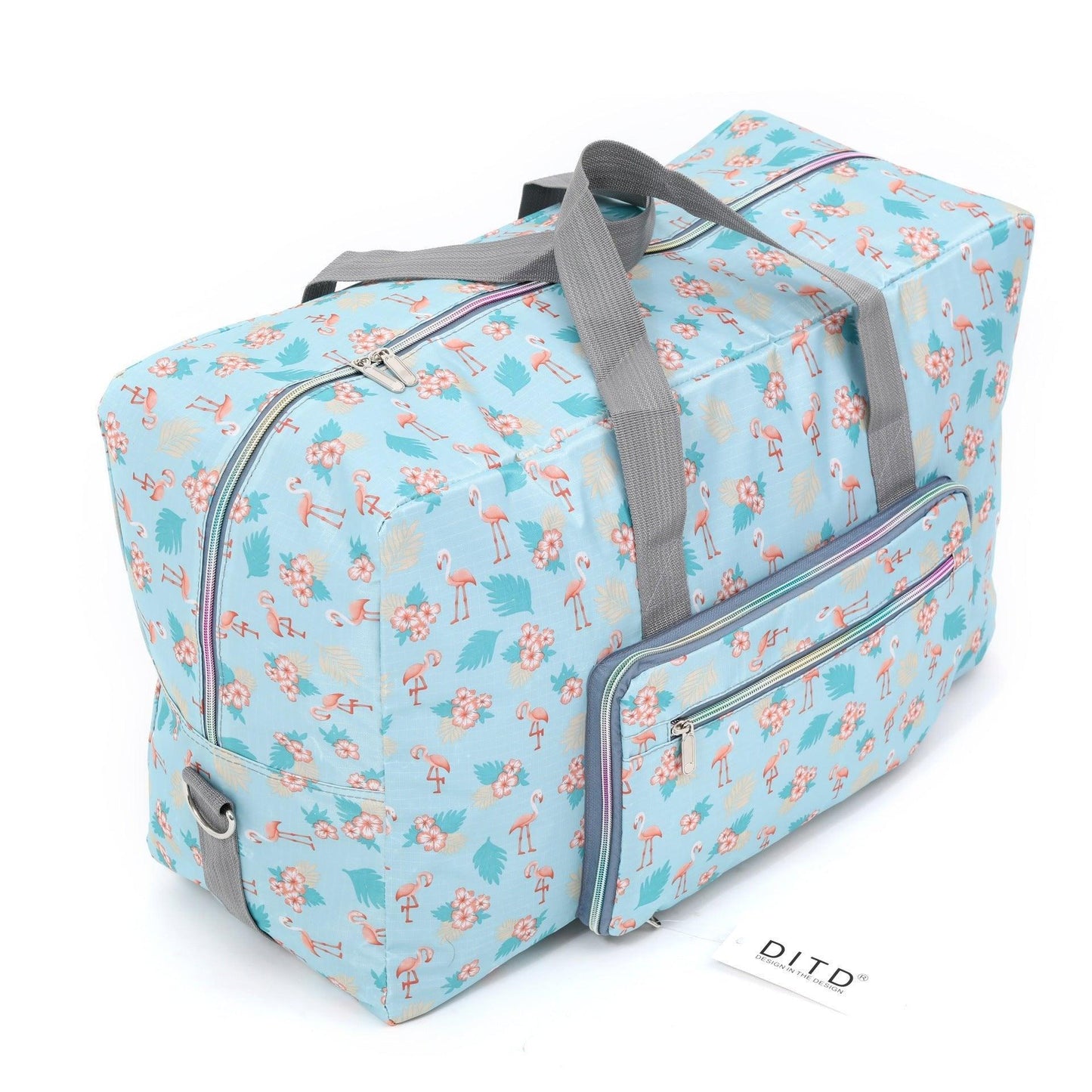 Travel Duffel Bag Foldable Floral Large Capacity