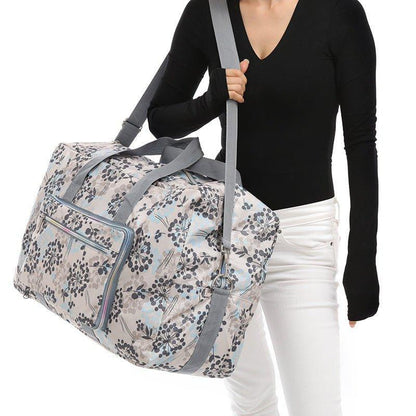 Travel Duffel Bag Foldable Floral Large Capacity