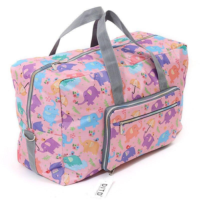 Travel Duffel Bag Foldable Floral Large Capacity