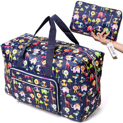 Travel Duffel Bag Foldable Floral Large Capacity