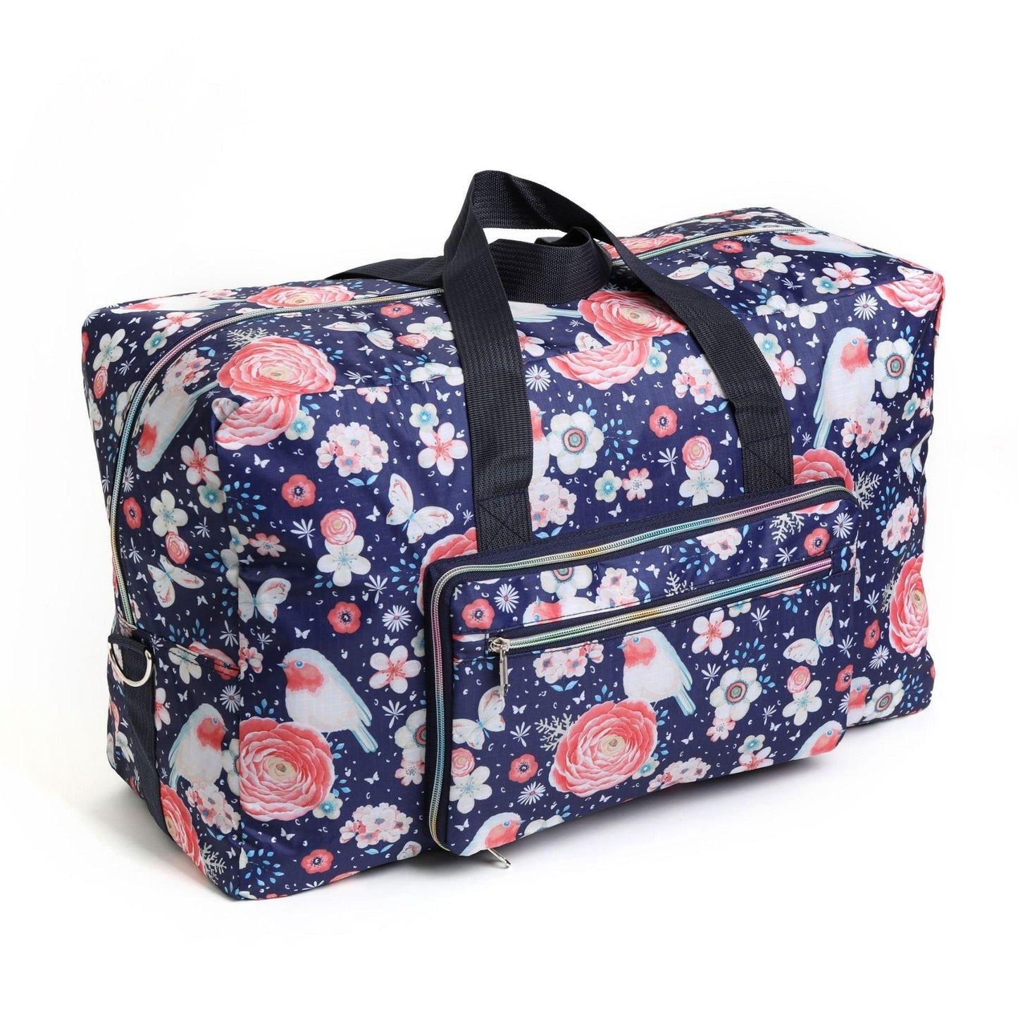 Travel Duffel Bag Foldable Floral Large Capacity