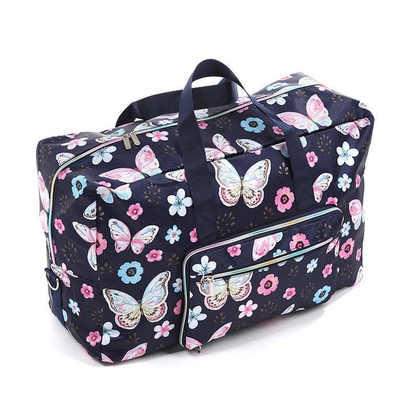 Travel Duffel Bag Foldable Floral Large Capacity