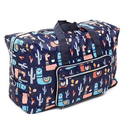 Travel Duffel Bag Foldable Floral Large Capacity