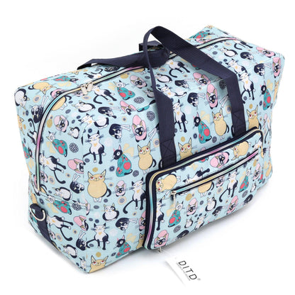 Travel Duffel Bag Foldable Floral Large Capacity