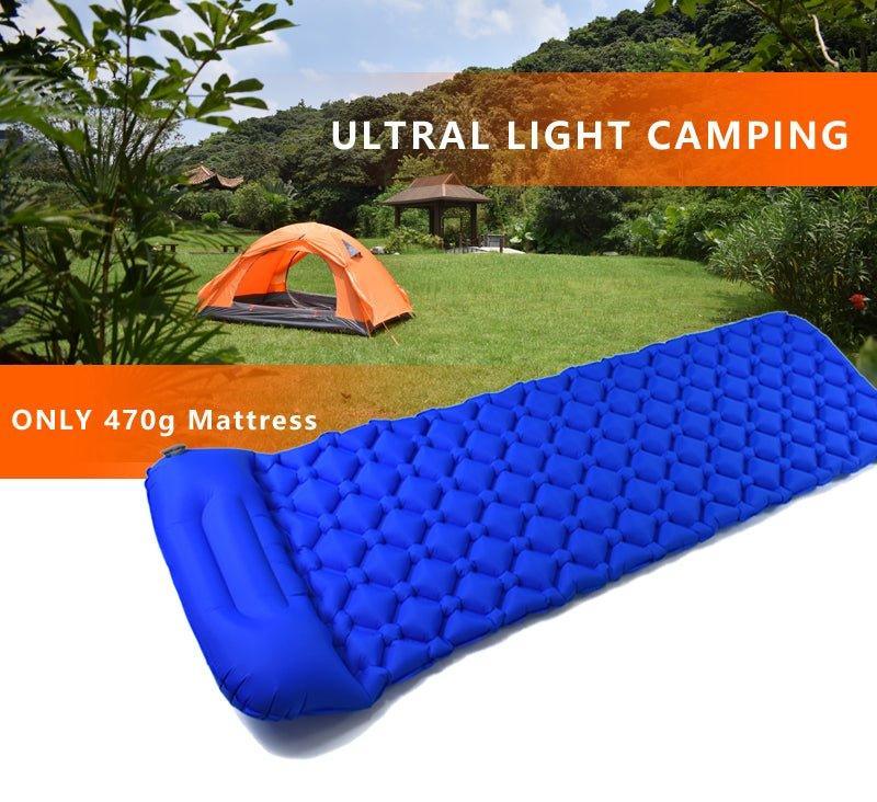 Ultralight Sleeping Pad Buckle Design Built-in Pillow