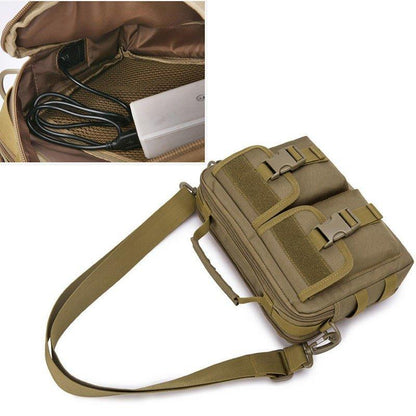 USB Molle Messenger Bags Shoulder Sling Pack