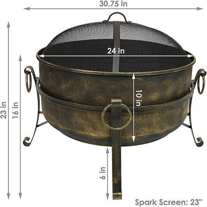 Vintage Portable Wood Fire Pits 24 Inch