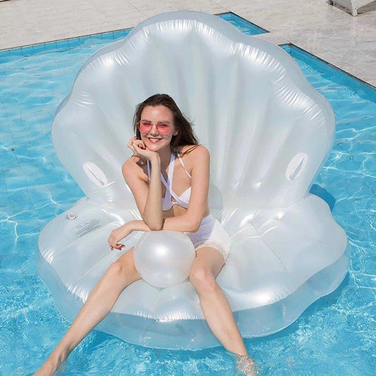 White Shell Inflatable Pool Raft