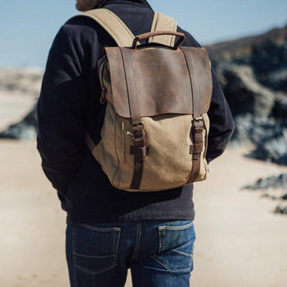 15" Canvas Backpacks Mens Women