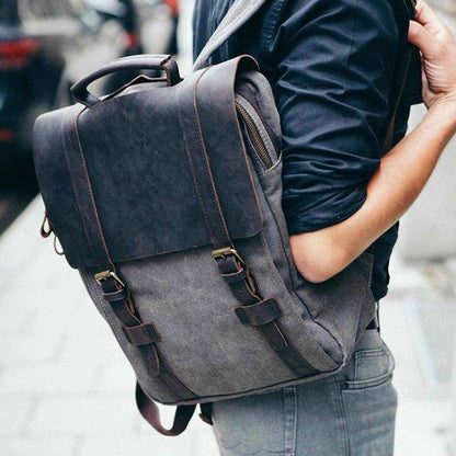 15" Canvas Backpacks Mens Women