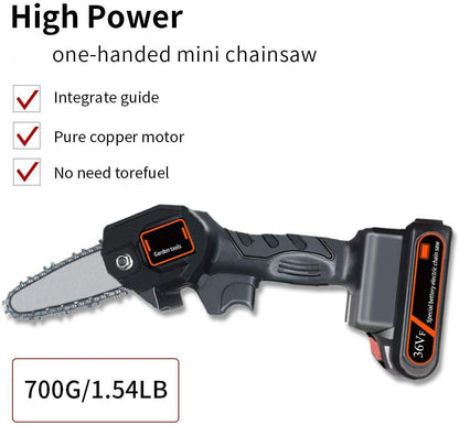 Woosir 36V Mini Electric Chainsaw for Wood Cutting