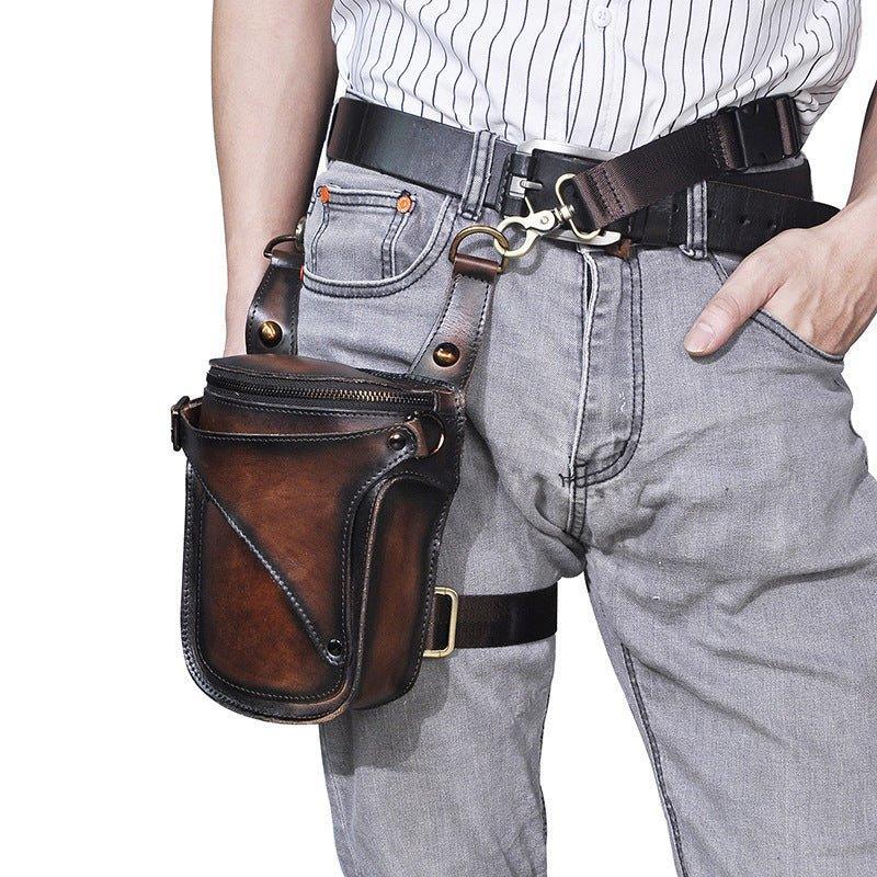 Woosir  8" Leather Thigh Fanny Pack