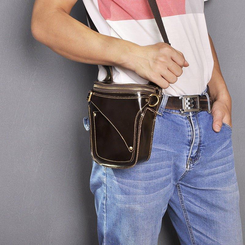 Woosir  8" Leather Thigh Fanny Pack