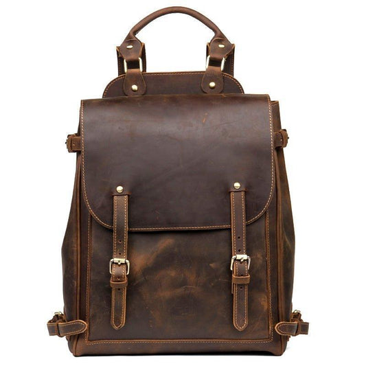 Mens Leather Handbag Backpack