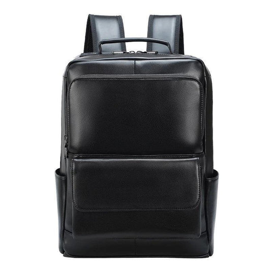 Woosir Black Leather 14 inch Laptop Backpacks