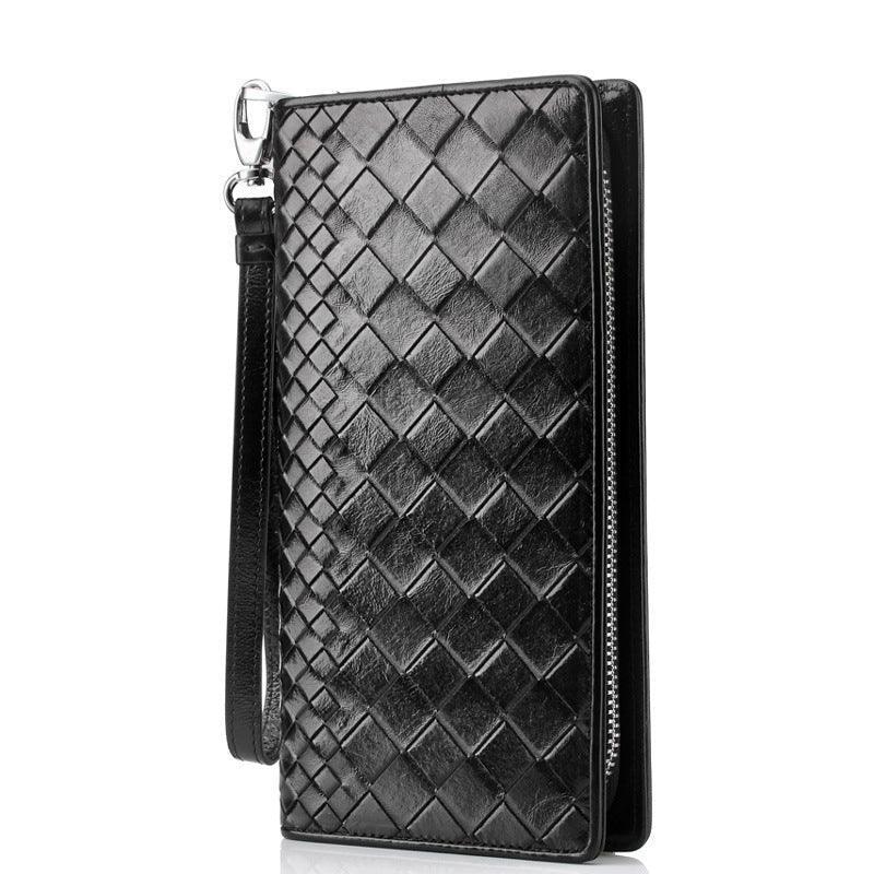 Woosir Black Leather Wallet for Men