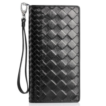 Woosir Black Leather Wallet for Men