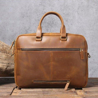 Woosir Business Leather Briefcase for Men